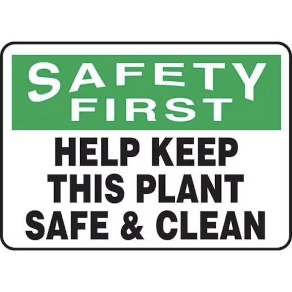 Accuform OSHA SAFETY FIRST SAFETY SIGN HELP MHSK941XP MHSK941XP - main